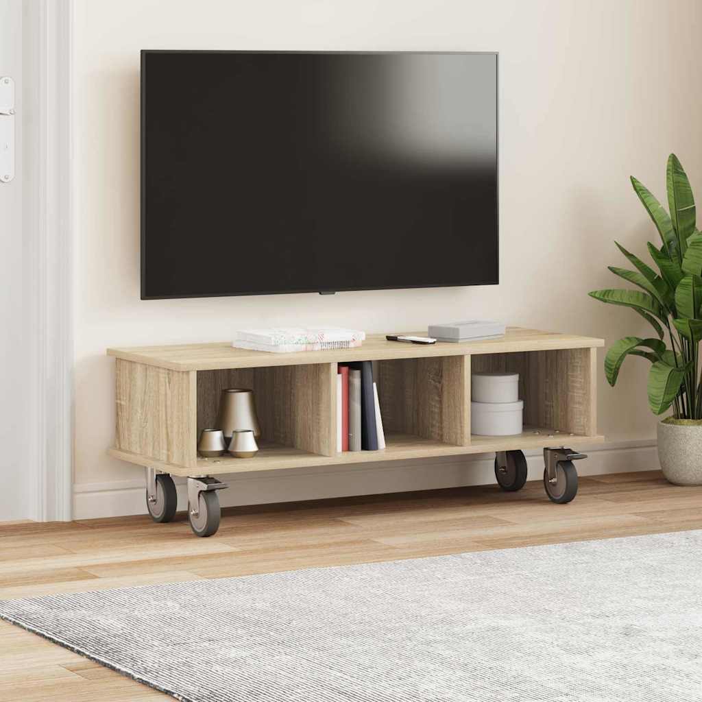 Televizní Stojan 100 X 35 X 35 Cm Sonoma Dub Kompozitní Dřevo