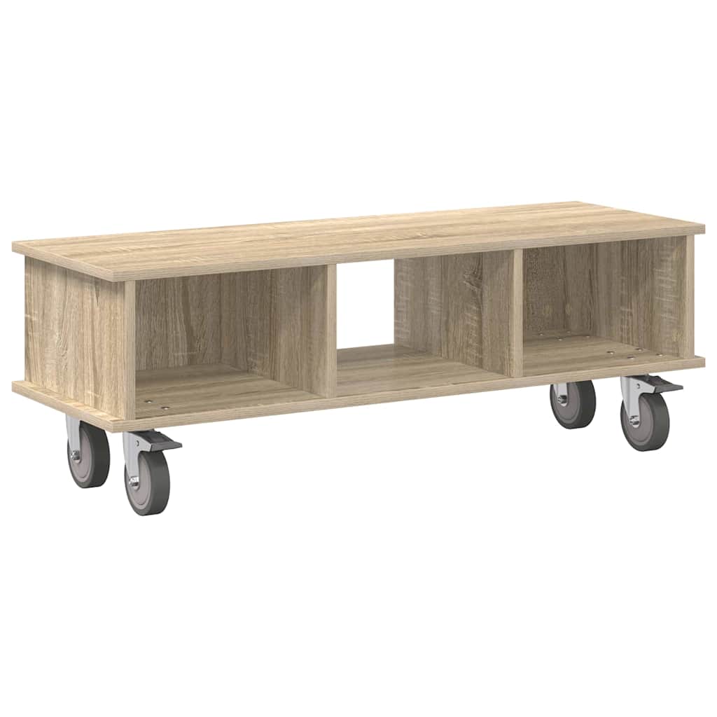 Televizní Stojan 100 X 35 X 35 Cm Sonoma Dub Kompozitní Dřevo