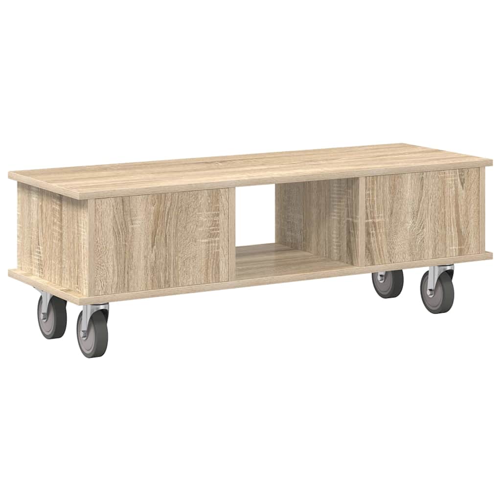 Televizní Stojan 100 X 35 X 35 Cm Sonoma Dub Kompozitní Dřevo