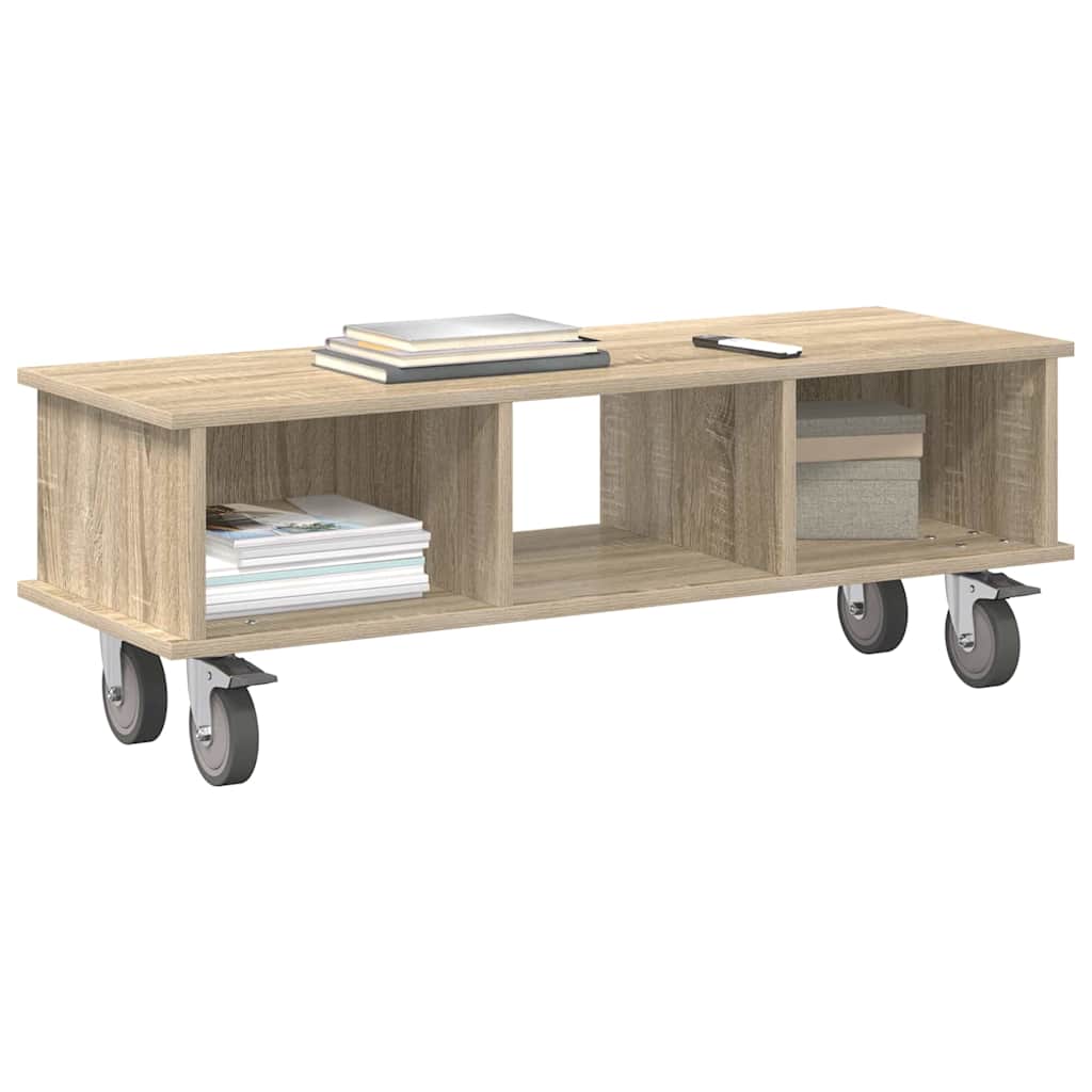 Televizní Stojan 100 X 35 X 35 Cm Sonoma Dub Kompozitní Dřevo