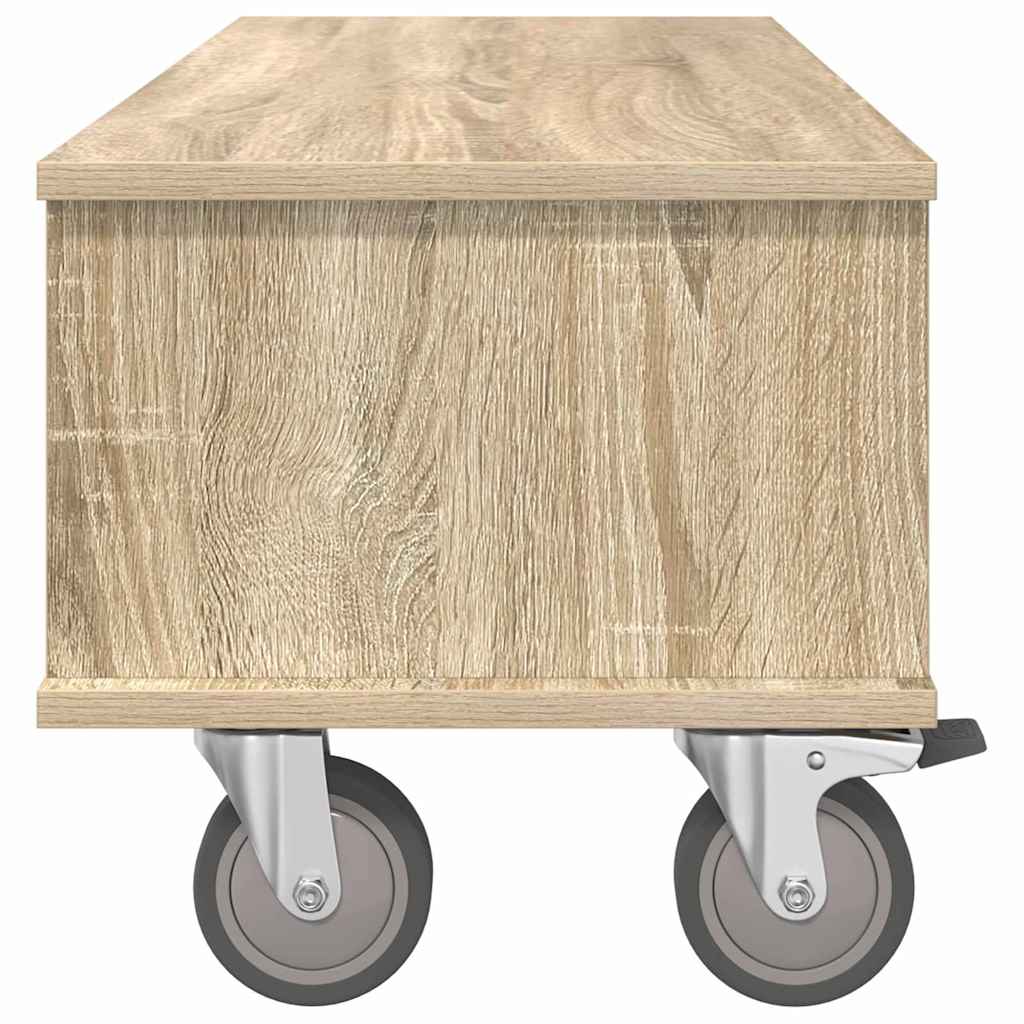 Televizní Stojan 100 X 35 X 35 Cm Sonoma Dub Kompozitní Dřevo