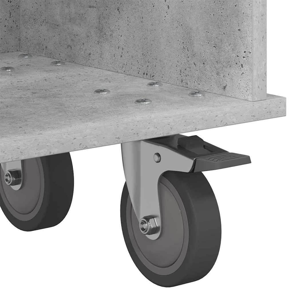 Televizní Stojan 100 X 35 X 35 Cm Betonově Šedá