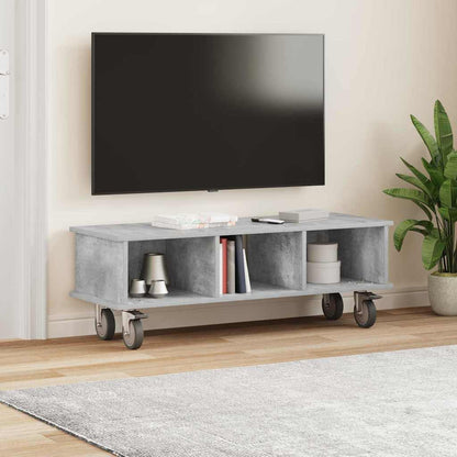 Televizní Stojan 100 X 35 X 35 Cm Betonově Šedá