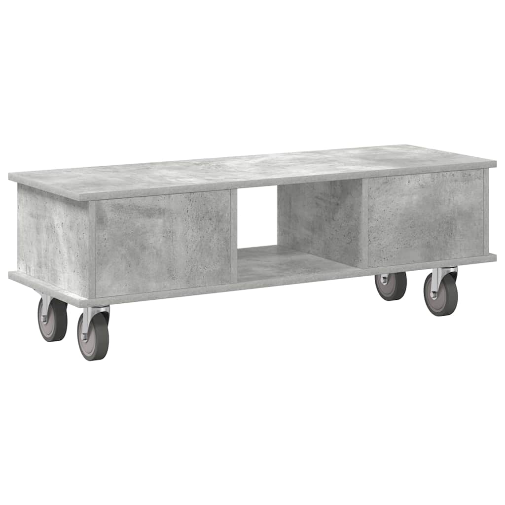 Televizní Stojan 100 X 35 X 35 Cm Betonově Šedá