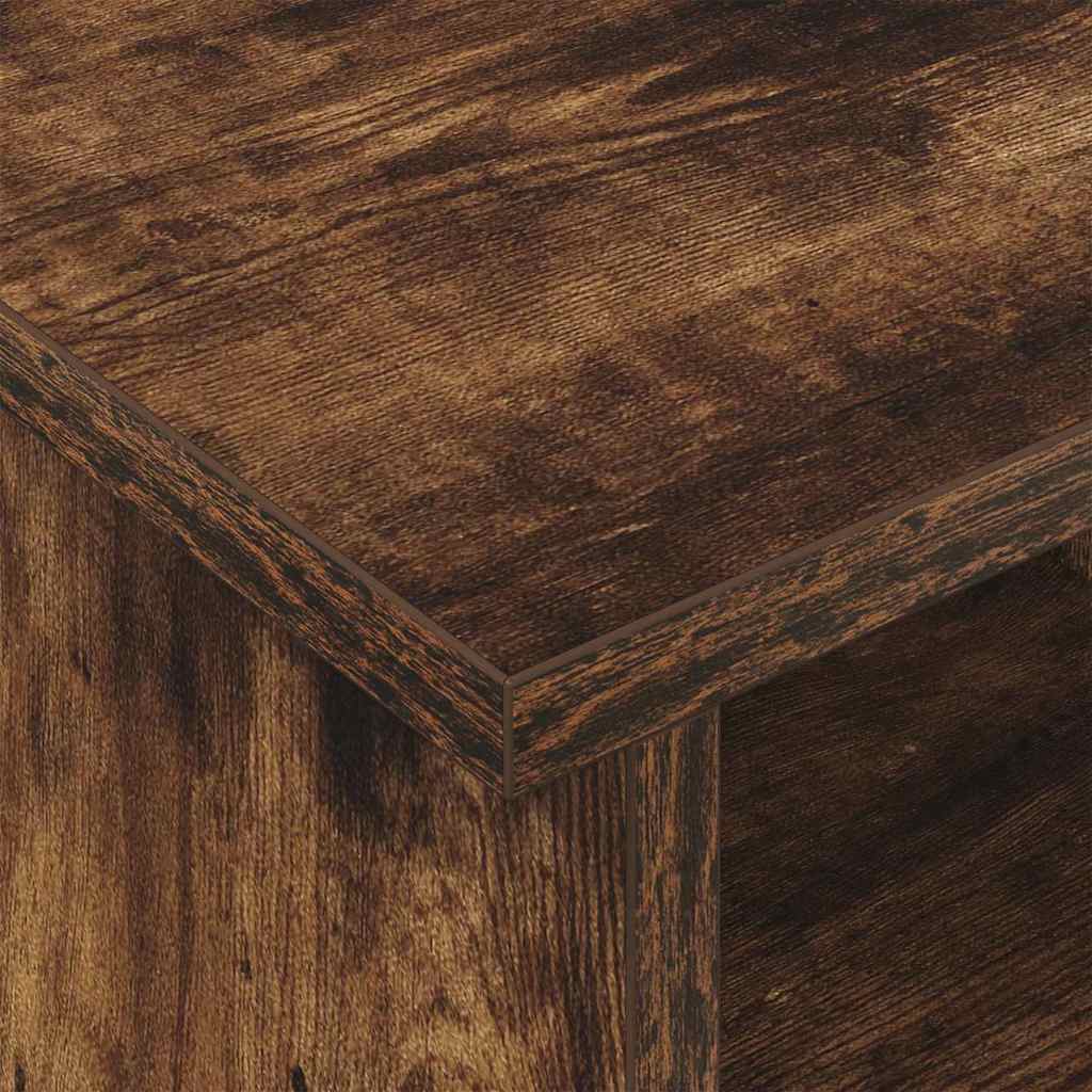 Televizní Stojan 100 X 35 X 35 Cm Kouřový Dub Kompozitní Dřevo