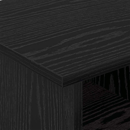 Televizní Stojan 68,5 X 35 X 35 Cm Černý Dub Kompozitní Dřevo