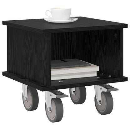 Televizní Stojan 37 X 35 X 35 Cm Černý Dub Kompozitní Dřevo