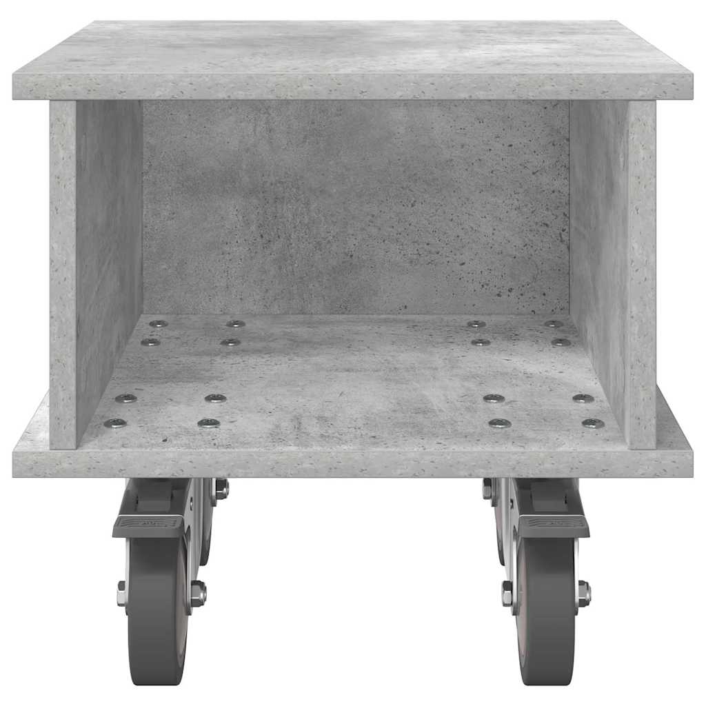 Televizní Stojan 37 X 35 X 35 Cm Betonově Šedá Kompozitní Dřevo