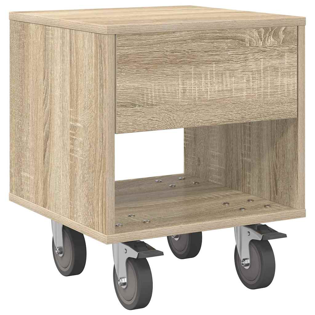 Noční Stolek Sonoma Dub 40,5 X 40 X 48 Cm Kompozitní Dřevo