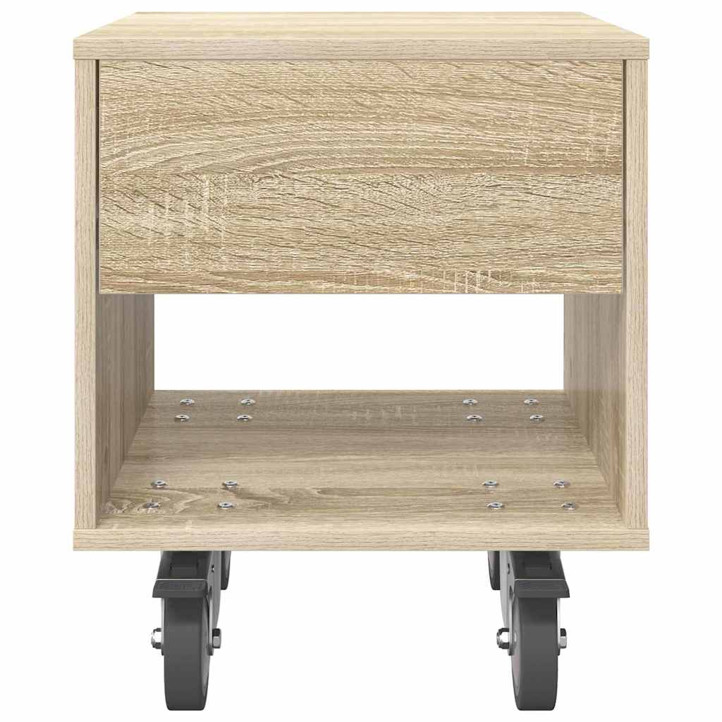 Noční Stolek Sonoma Dub 40,5 X 40 X 48 Cm Kompozitní Dřevo