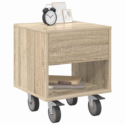 Noční Stolek Sonoma Dub 40,5 X 40 X 48 Cm Kompozitní Dřevo