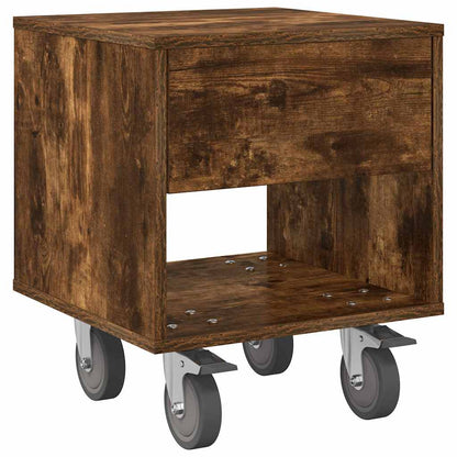 Noční Stolek Kouřový Dub 40,5 X 40 X 48 Cm Kompozitní Dřevo