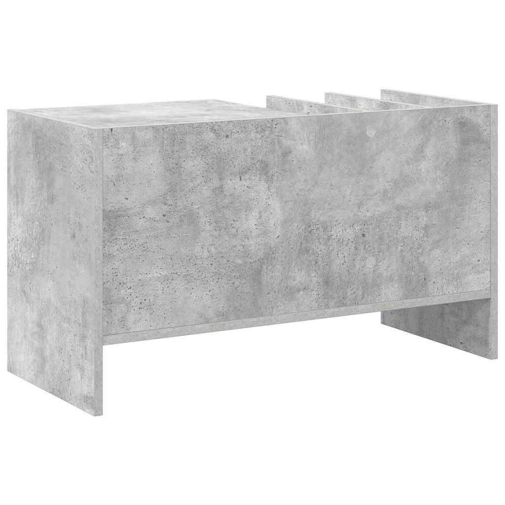 Skříň Na Gramofonové Desky Betonově Šedá 78.5 X 35 X 45 Cm