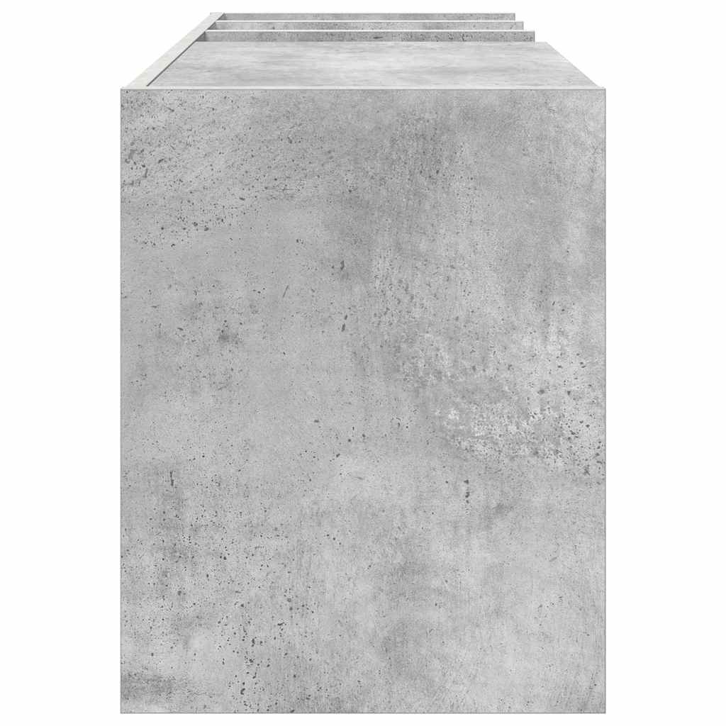 Skříň Na Gramofonové Desky Betonově Šedá 78.5 X 35 X 45 Cm