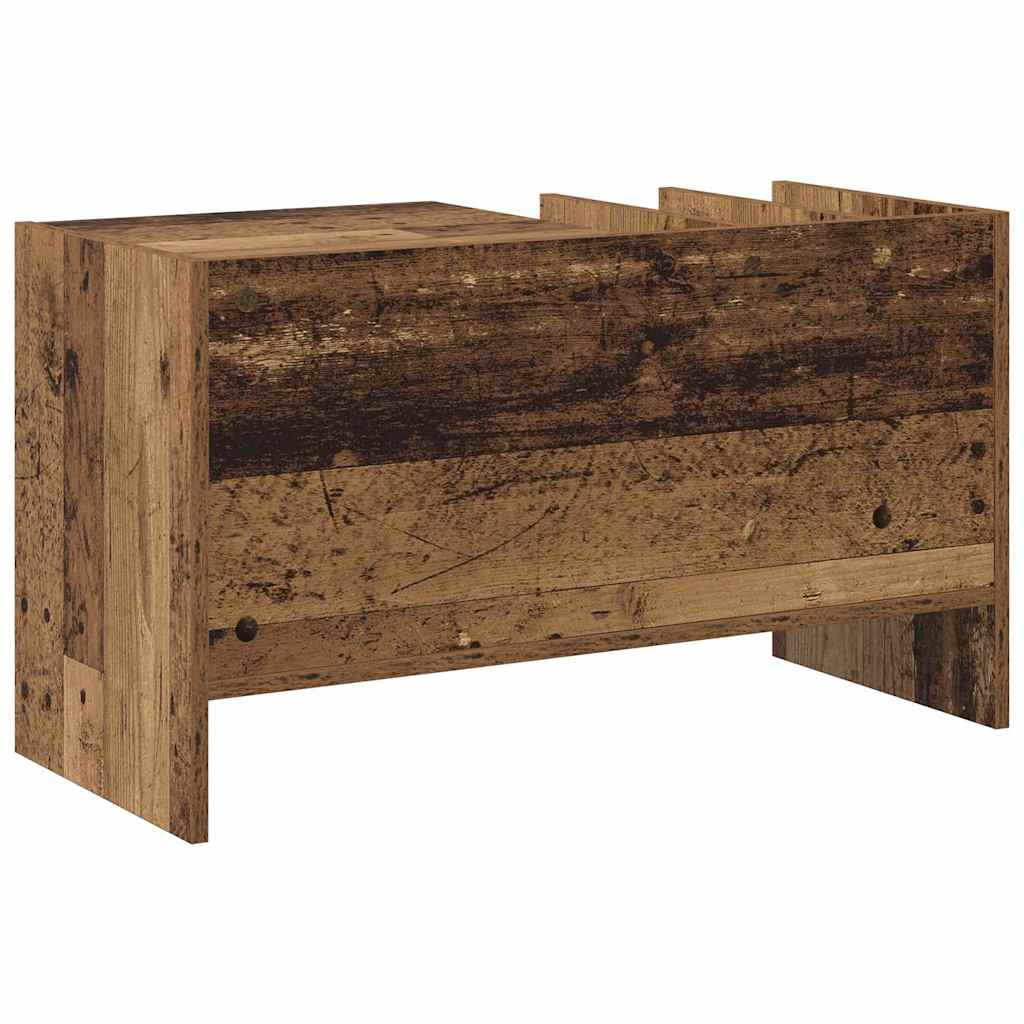 Skříň Na Gramofonové Desky Staré Dřevo 78.5 X 35 X 45 Cm
