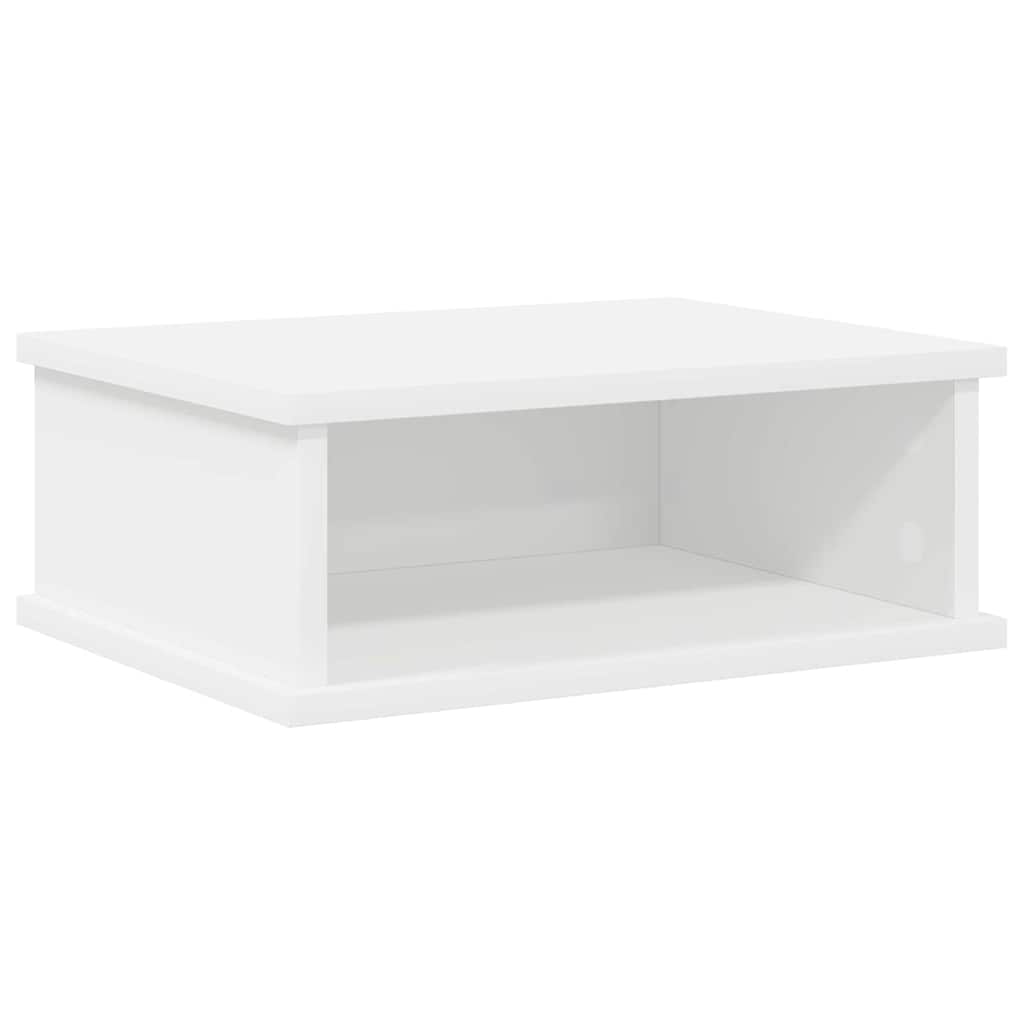 Noční Stolek 2 Ks Bílá 40 X 31 X 15 Cm Kompozitní Dřevo