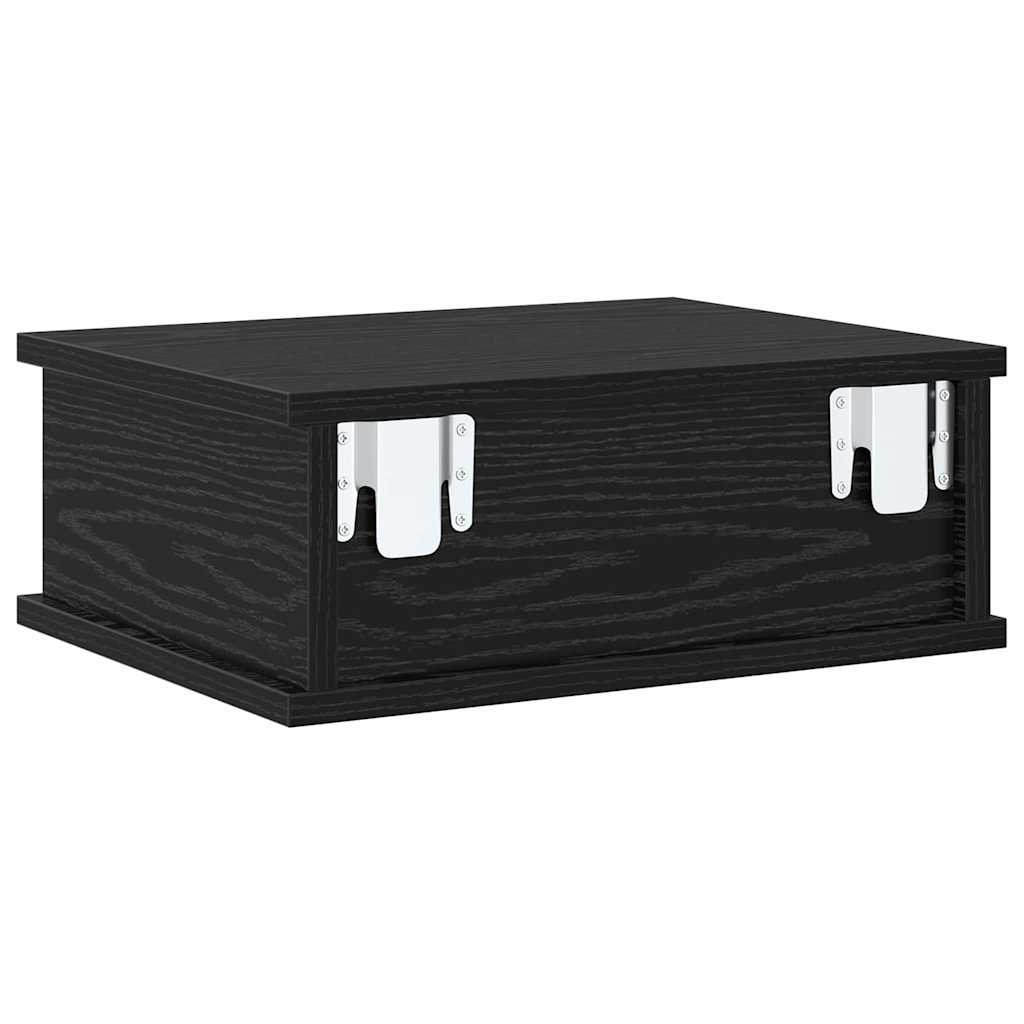 Noční Stolek Černý Dub 40 X 31 X 15 Cm Kompozitní Dřevo