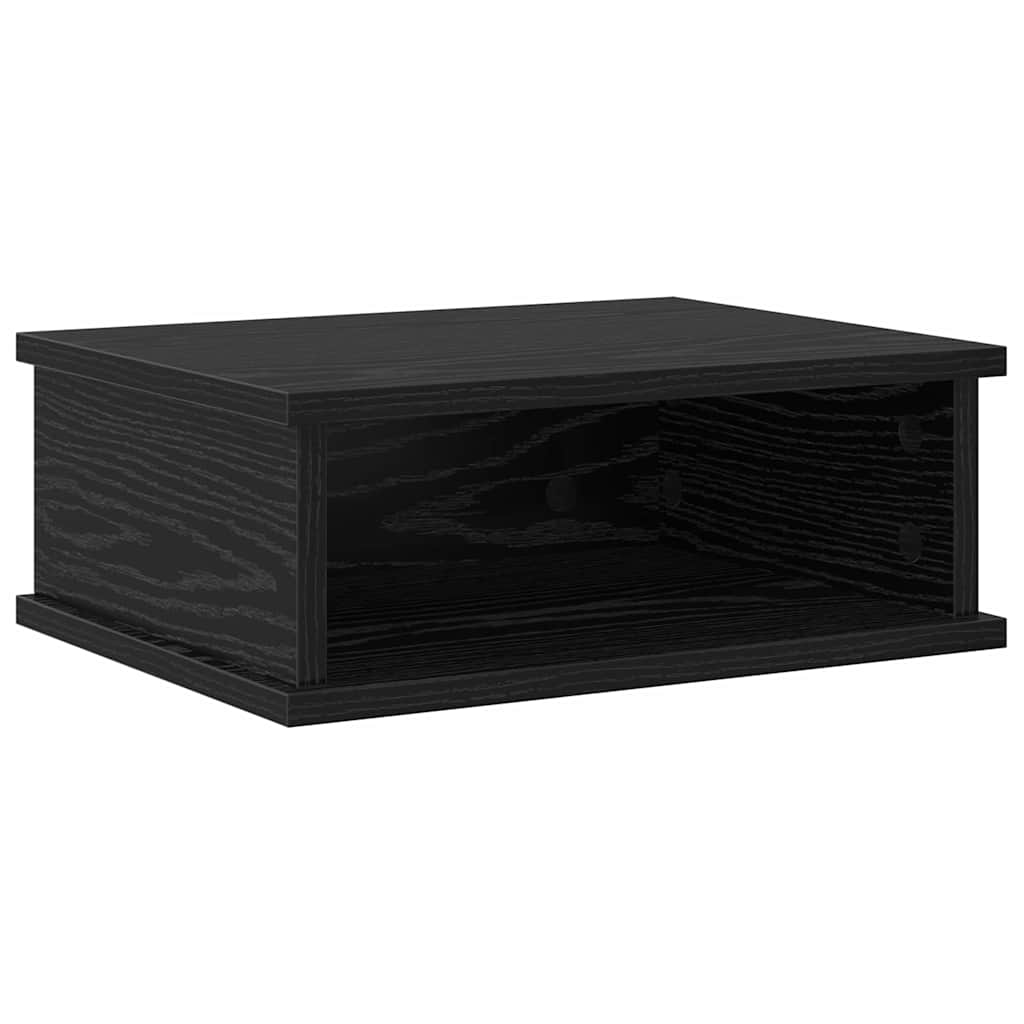 Noční Stolek 2 Ks Černý Dub 40 X 31 X 15 Cm Kompozitní Dřevo