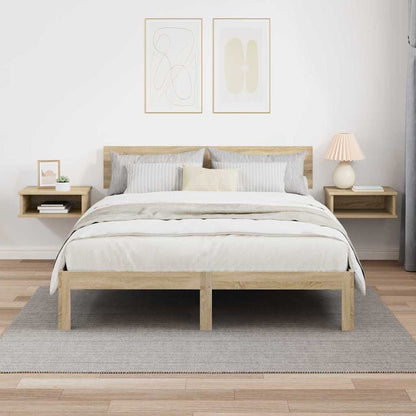 Noční Stolek 2 Ks Sonoma Dub 40 X 31 X 15 Cm Kompozitní Dřevo