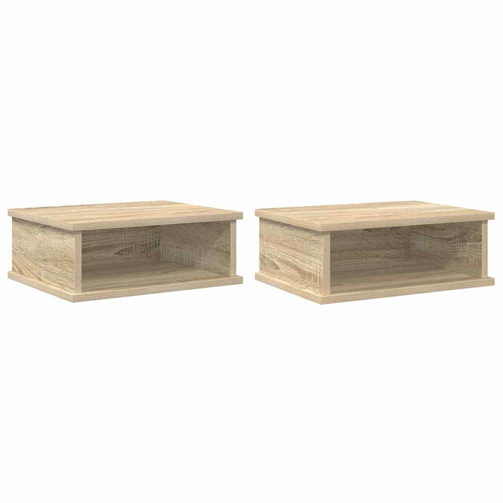 Noční Stolek 2 Ks Sonoma Dub 40 X 31 X 15 Cm Kompozitní Dřevo