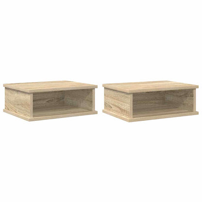 Noční Stolek 2 Ks Sonoma Dub 40 X 31 X 15 Cm Kompozitní Dřevo
