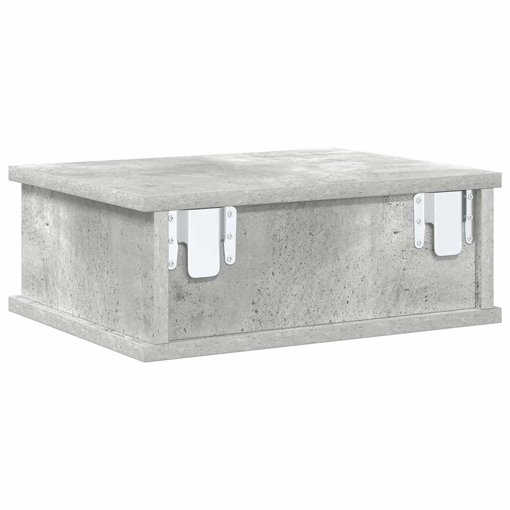 Noční Stolek 2 Ks Betonově Šedá 40 X 31 X 15 Cm