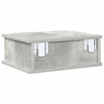 Noční Stolek 2 Ks Betonově Šedá 40 X 31 X 15 Cm
