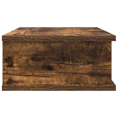 Noční Stolek 2 Ks Kouřový Dub 40 X 31 X 15 Cm Kompozitní Dřevo