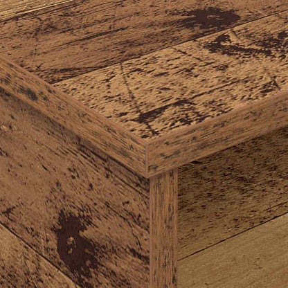 Noční Stolek 2 Ks Staré Dřevo 40 X 31 X 15 Cm Kompozitní Dřevo