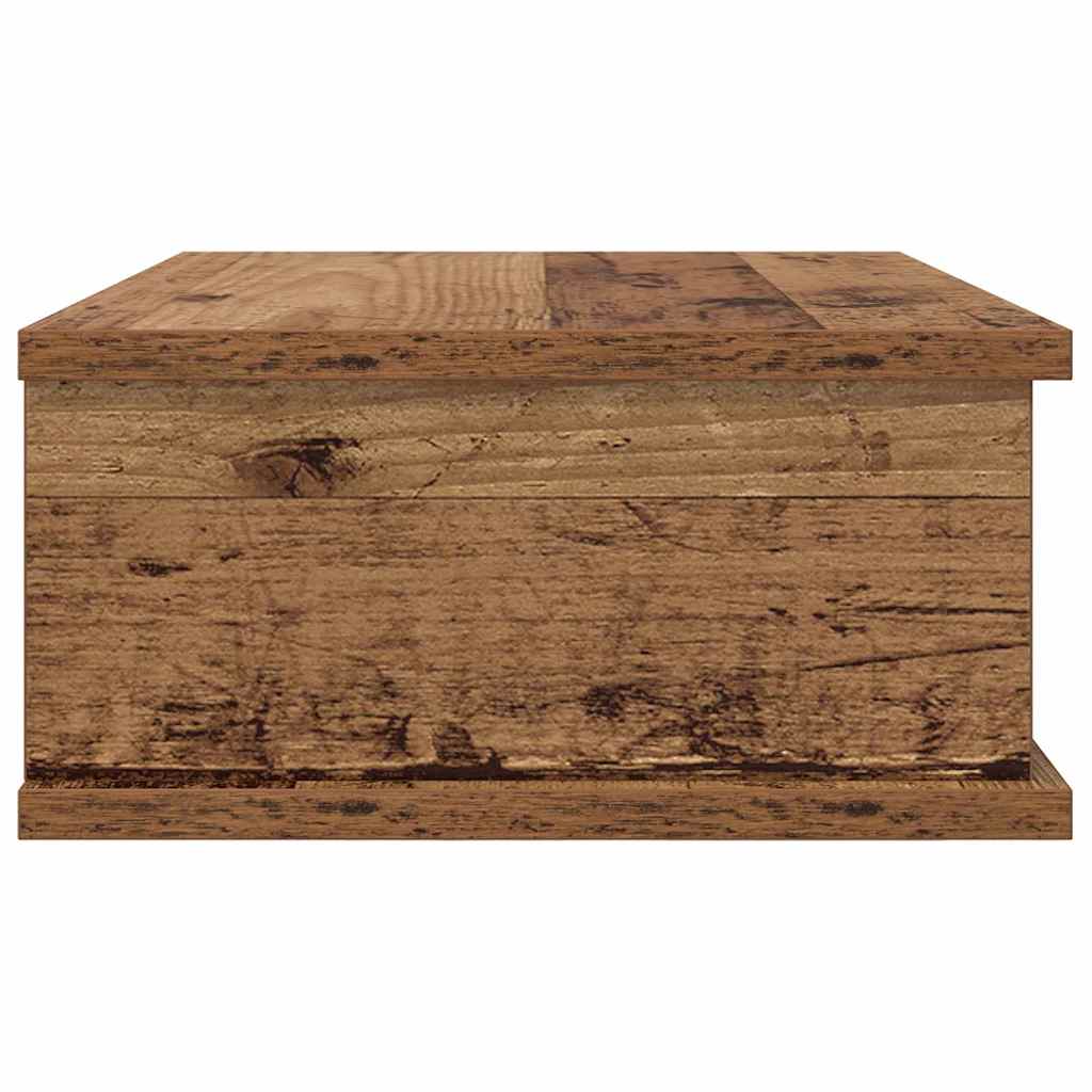 Noční Stolek 2 Ks Staré Dřevo 40 X 31 X 15 Cm Kompozitní Dřevo