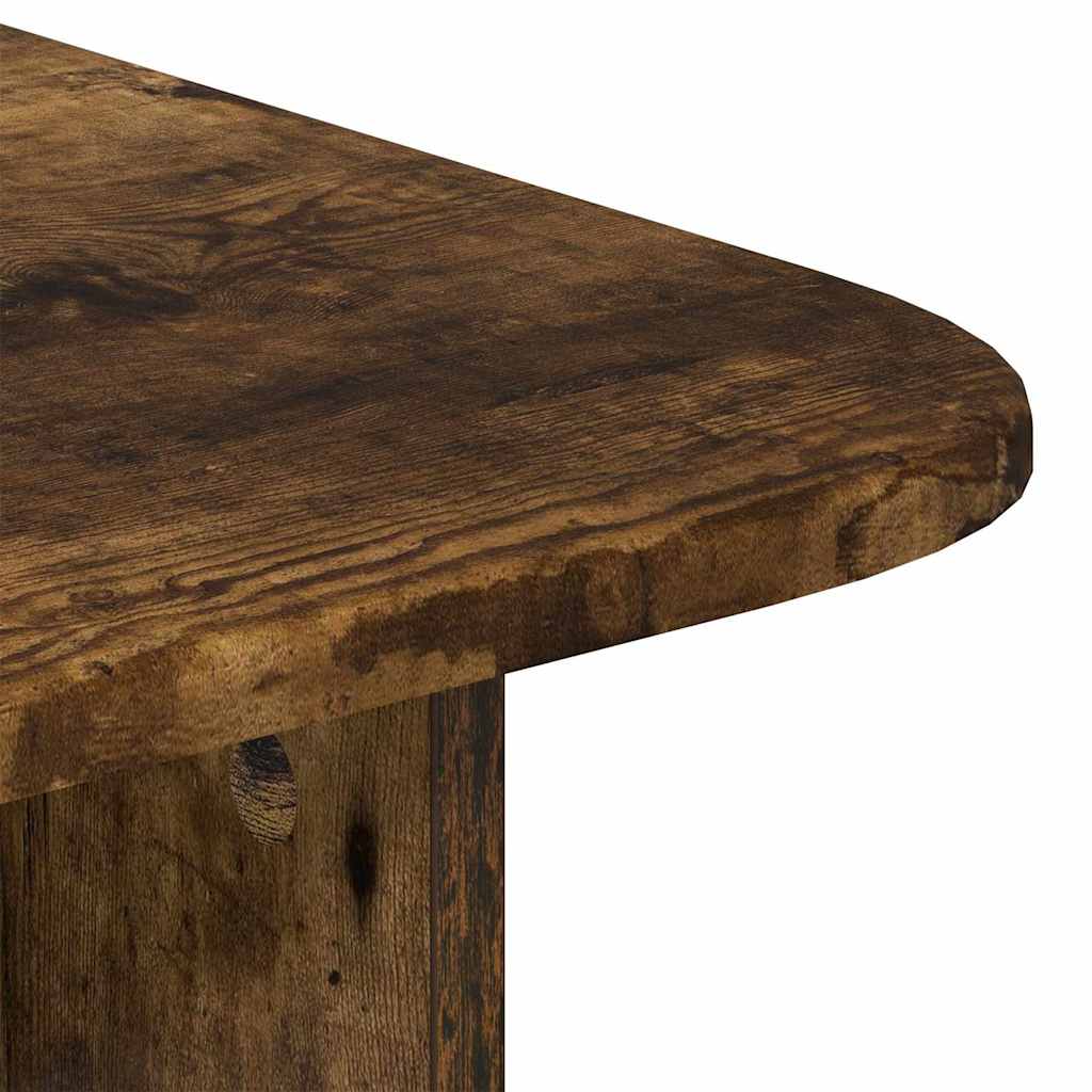 Konferenční Stolek Kouřový Dub 93 X 53 X 33 Cm Kompozitní Dřevo