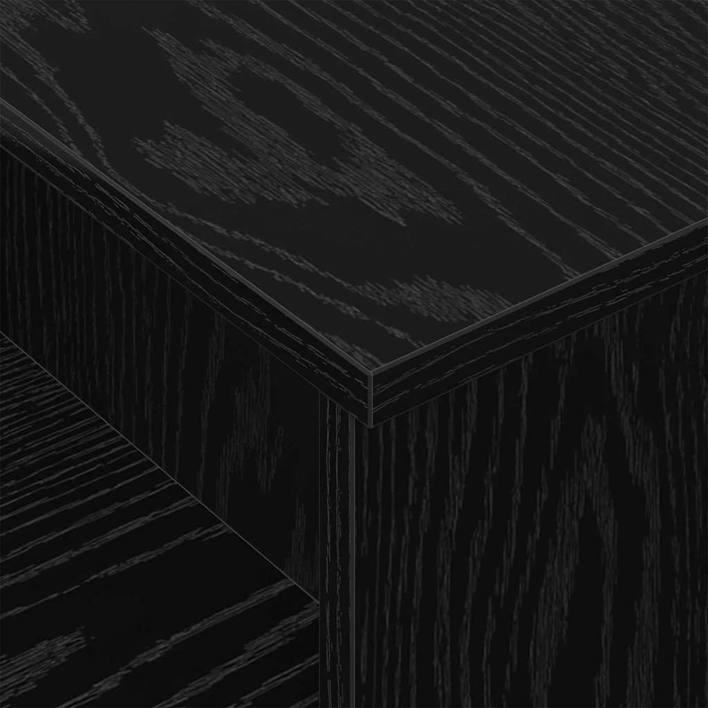 Konzolový Stolek Černý Dub 91,5 X 35 X 38,5 Cm Kompozitní Dřevo