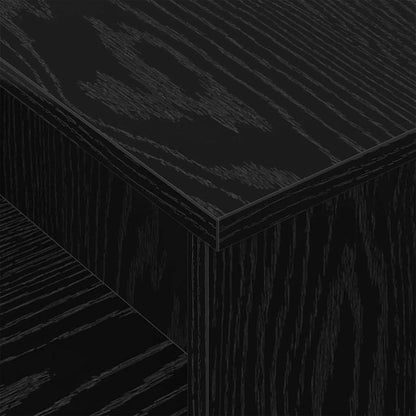 Konzolový Stolek Černý Dub 91,5 X 35 X 38,5 Cm Kompozitní Dřevo
