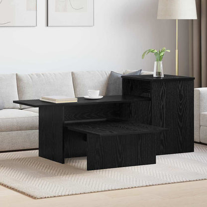 Konzolový Stolek Černý Dub 91,5 X 35 X 38,5 Cm Kompozitní Dřevo