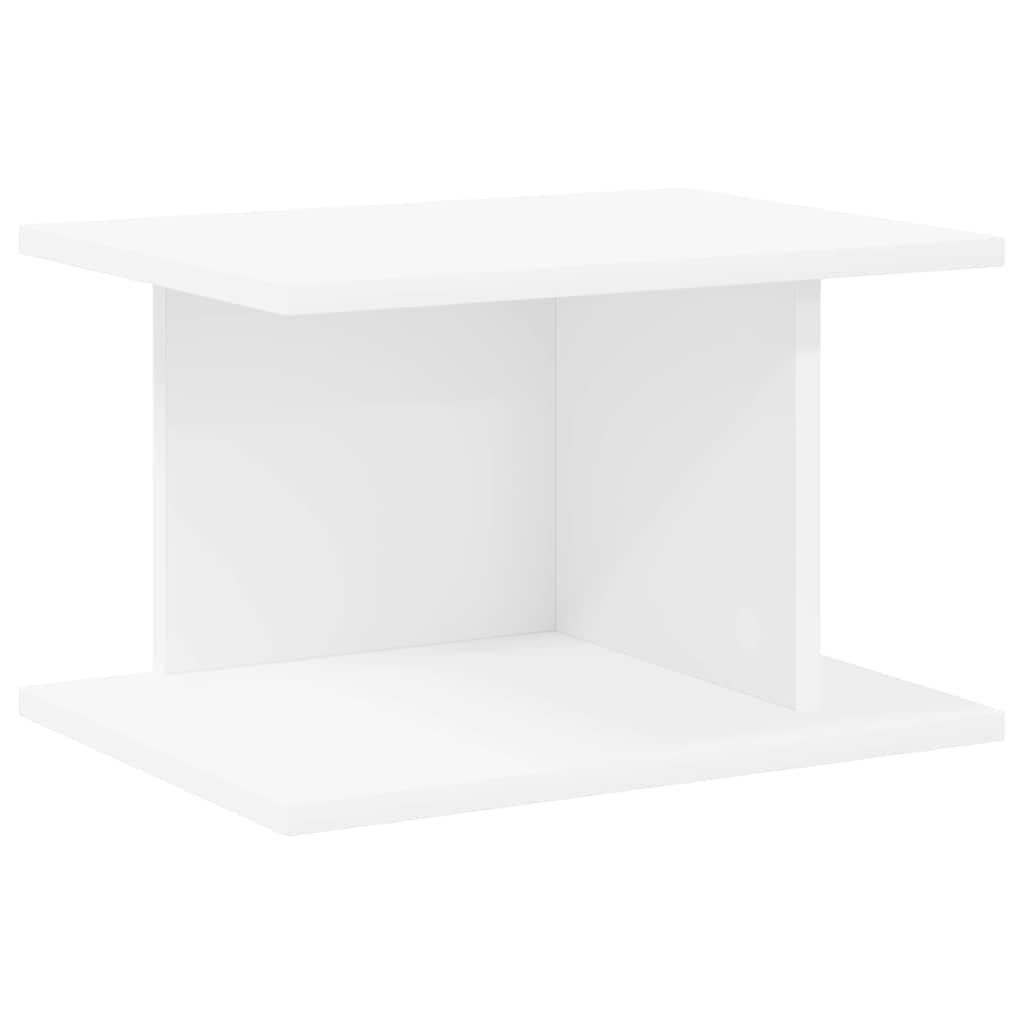 Noční Stolek Bílá 40 X 30 X 25 Cm Kompozitní Dřevo