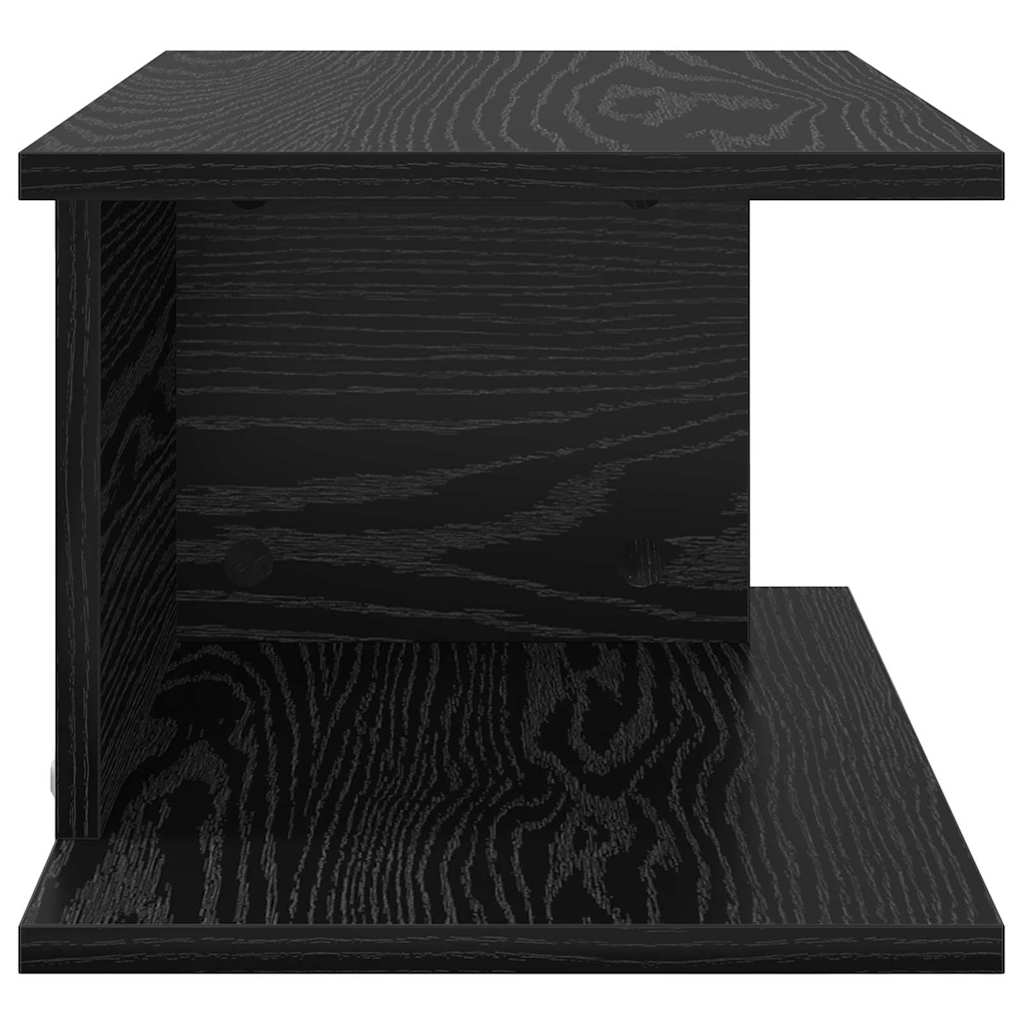 Noční Stolek 2 Ks Černý Dub 40 X 30 X 25 Cm Kompozitní Dřevo