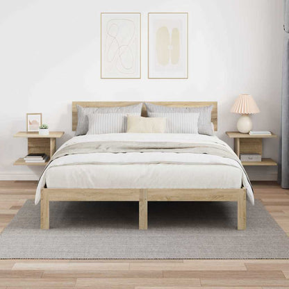 Noční Stolek 2 Ks Sonoma Dub 40 X 30 X 25 Cm Kompozitní Dřevo