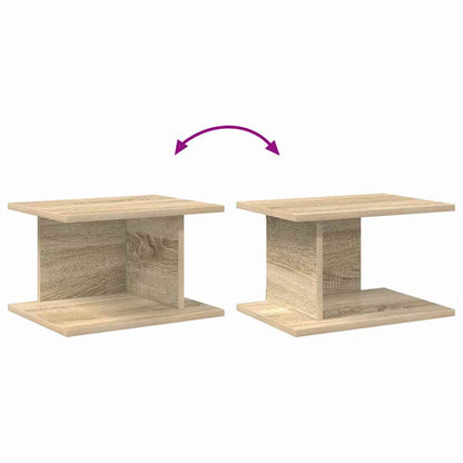 Noční Stolek 2 Ks Sonoma Dub 40 X 30 X 25 Cm Kompozitní Dřevo