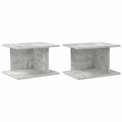 Noční Stolek 2 Ks Betonově Šedá 40 X 30 X 25 Cm