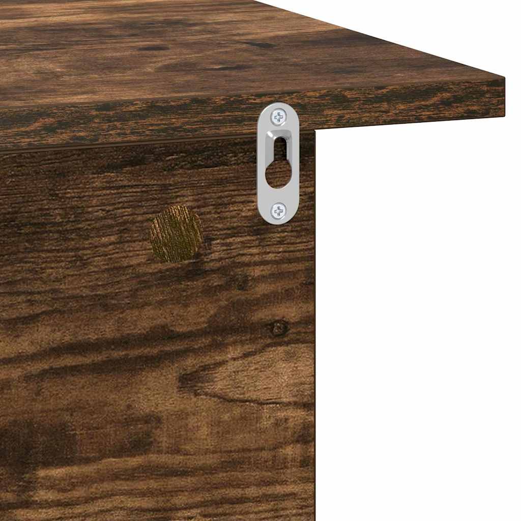 Noční Stolek Kouřový Dub 40 X 30 X 25 Cm Kompozitní Dřevo