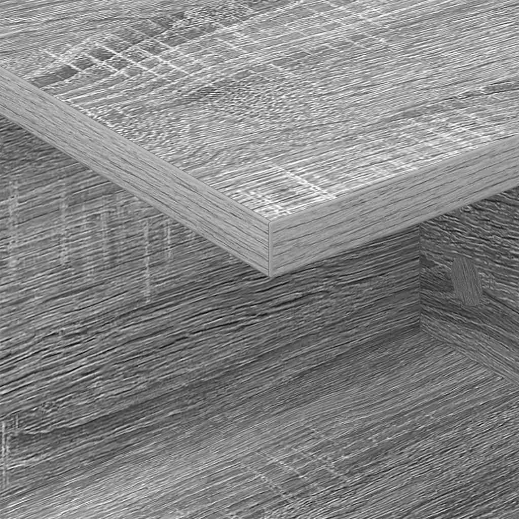 Noční Stolek 2 Ks Šedá Sonoma 40 X 30 X 25 Cm Kompozitní Dřevo
