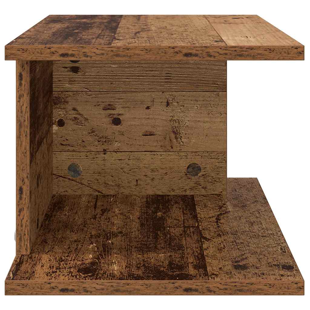 Noční Stolek Staré Dřevo 40 X 30 X 25 Cm Kompozitní Dřevo