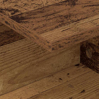Noční Stolek 2 Ks Staré Dřevo 40 X 30 X 25 Cm Kompozitní Dřevo