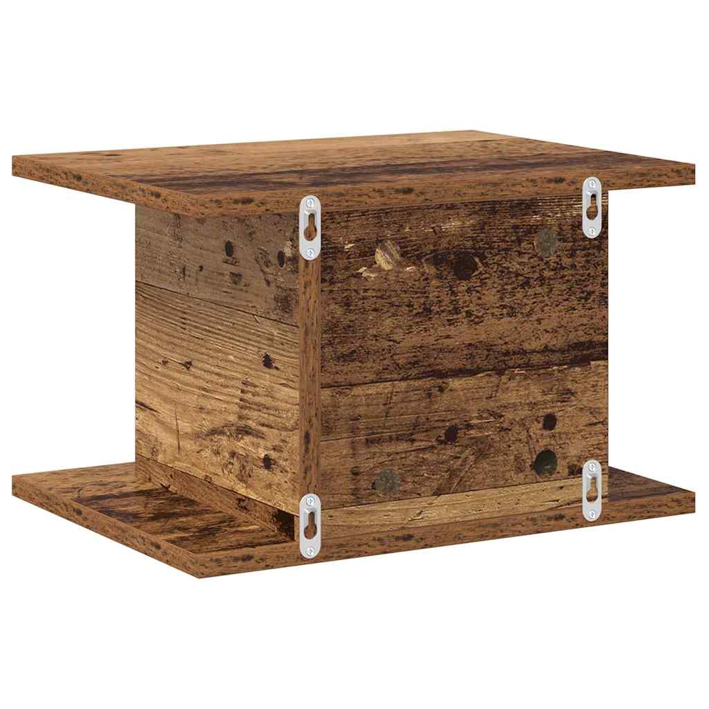 Noční Stolek 2 Ks Staré Dřevo 40 X 30 X 25 Cm Kompozitní Dřevo