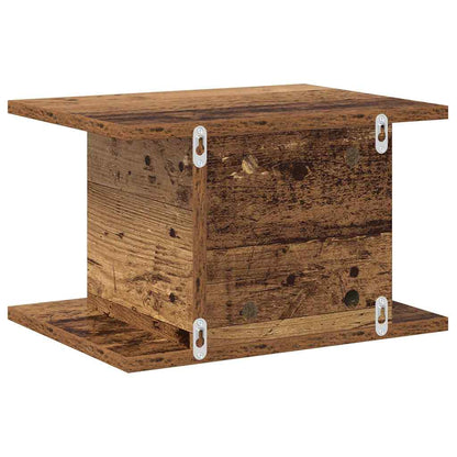 Noční Stolek 2 Ks Staré Dřevo 40 X 30 X 25 Cm Kompozitní Dřevo