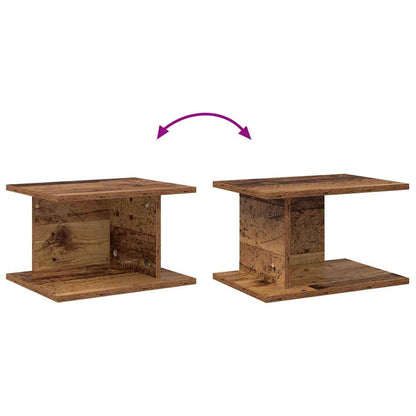 Noční Stolek 2 Ks Staré Dřevo 40 X 30 X 25 Cm Kompozitní Dřevo