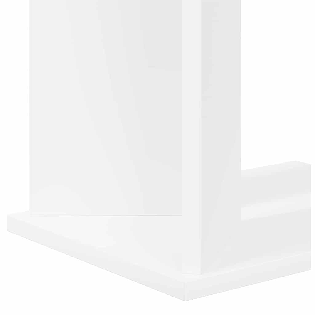 Odkládací Stolek Bílá 35 X 25 X 50 Cm Kompozitní Dřevo