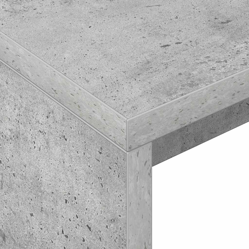 Stůl Betonově Šedá Kompozitní Dřevo 109 X 50 X 78 Cm