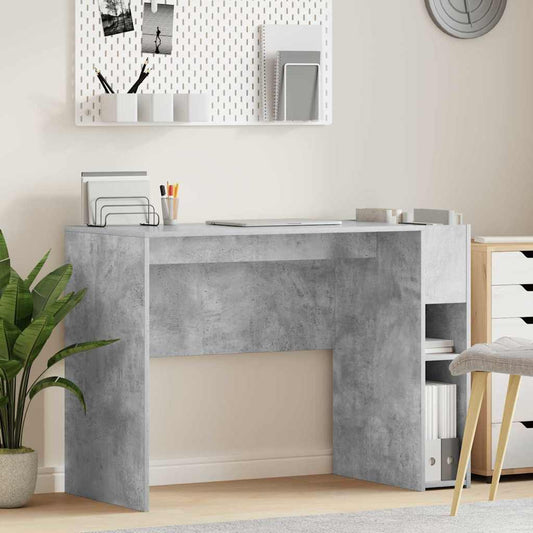 Stůl Betonově Šedá Kompozitní Dřevo 109 X 50 X 78 Cm