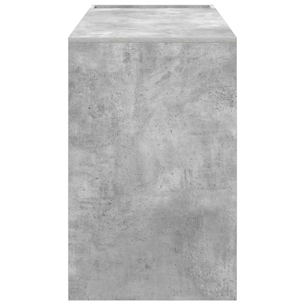 Stůl Betonově Šedá Kompozitní Dřevo 109 X 50 X 78 Cm
